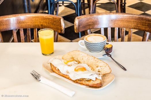 tostada con huevos 